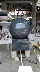 G654 China Impala Black Dark Sesame Grey Granite Garden Fountain Bsll for Rolling Sphere Fountain