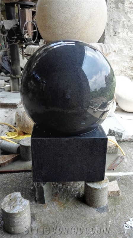 G654 Grey Granite Floating Ball Fountian for Garden Rolling Ball Fountain