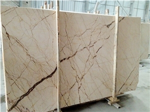 Gold Dragon Marble Tiles for Floor Covering /Rich Gold Marble Slabs Cut to Size Sofitel Gold Marble, Sofita Gold, Crema Eva,Crema Evita Cut to Size