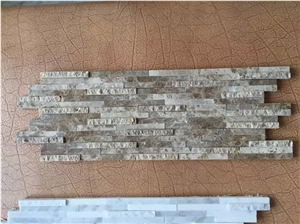 Light Emperador Marble Linear Strips Mosaic Tile for Back Splash