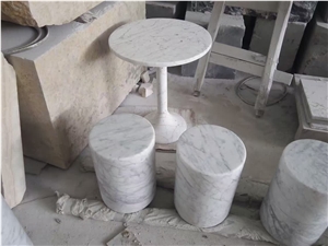 White Marble Table Tops and Base Outdoor & Garden Tables