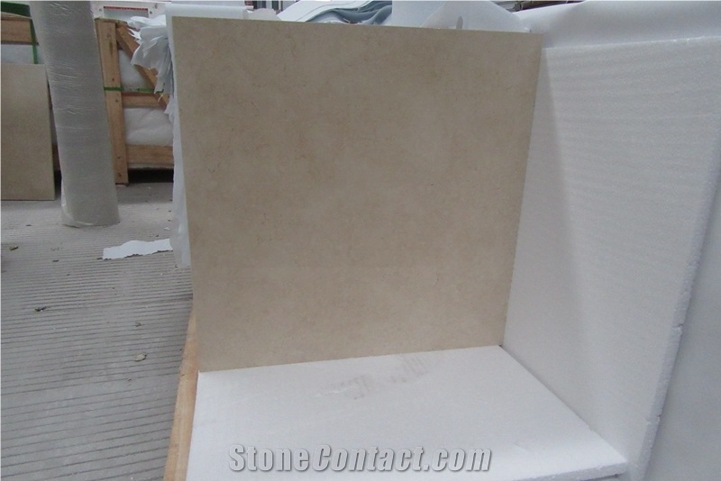 Cheap Price Egypt Beige Marble Galala Marble Tiles Polished Surface Floor Tiles
