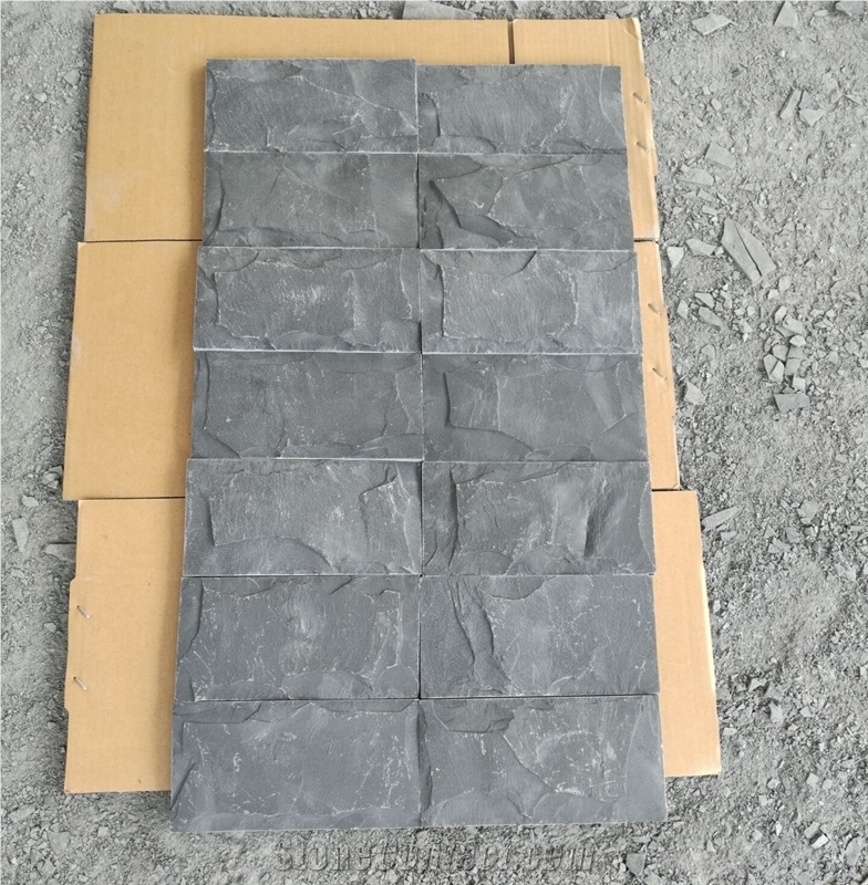 Good Quality Cheap Price Black Slate Tiles Split Surface for Wall Decoration