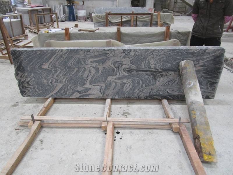 Polished Surface China Juparana Granite Small Slabs, China Multi Color Granite Slabs