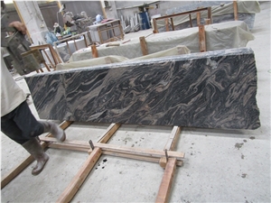 Polished Surface China Juparana Granite Small Slabs, China Multi Color Granite Slabs