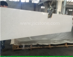 White Quartz Stone Kitchen Countertop