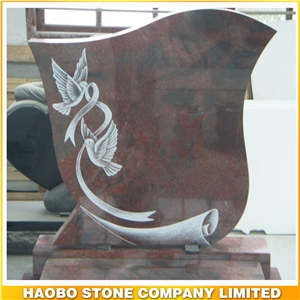 Cheap Upright Granite Memorial Bird Headstone