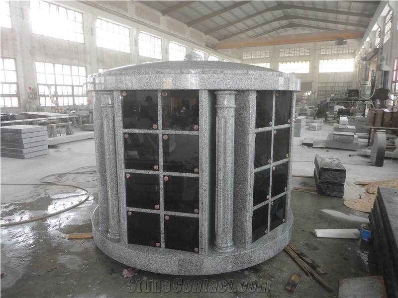 Cremation Grey Granite Columbarium Design for Sale