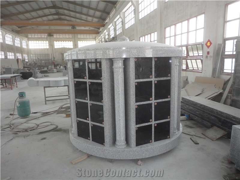 Cremation Grey Granite Columbarium Design for Sale