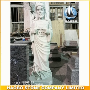 Jesus Statue, White Granite Religious Sculptures