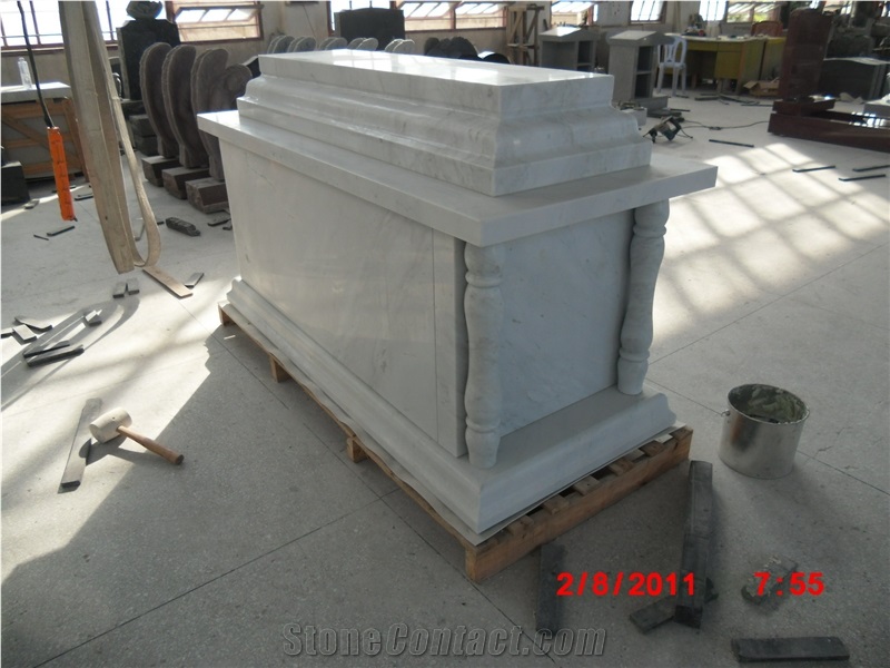 Simple White Marble Mausoleum Design Prices