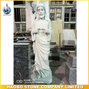 White Marble Religous Garden Stone Jesus Statues for Sale