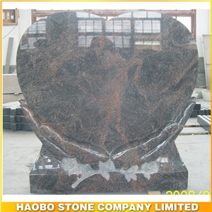 Wholesale Granite Heart Shaped Cemetery Headstones