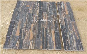 Black Gold Marble Honed Surface Cultured Stone