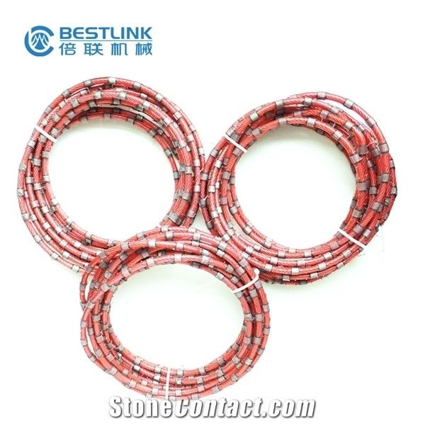 Diamond Wire Saw Machines Accessories Diamond Rope for Quarrying Stone