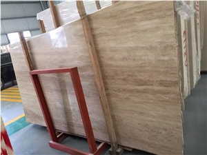 Beige Travertine, Cream Travertine, Slabs or Tiles, for Wall or Flooring Coverage