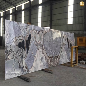 Blue Butterfly Marble Slab China New Marble Polished Bookmatch for Background Wall
