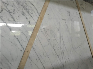 Carrara White Marble, Carrara Marble, White, China Marble, Slabs & Tiles, for Wall and Flooring Coverage