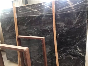 Cartier Blace Marble, Black Marble Slabs & Tiles, for Wall / Flooring Coverage