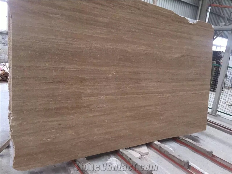 Coffee Travertine, Slabs or Tiles, for Wall or Flooring Coverage