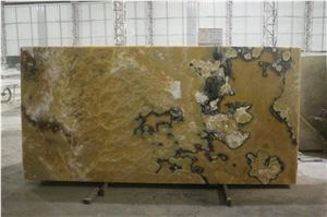 Curry Onyx, Yellow Onyx, Slabs & Tiles, for Wall and Flooring Coverage, Hight Quality