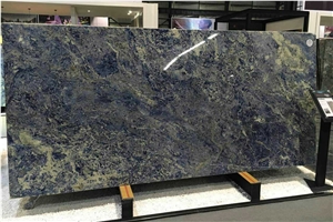 Imported Granite Blue Color with Green Azul Bahia Granite Slabs & Tiles Granite Wall & Floor Covering Granite Wall Tiles with Highly Polished Acid Honed for Tv Background Hotel Bar Luxurious Purposes