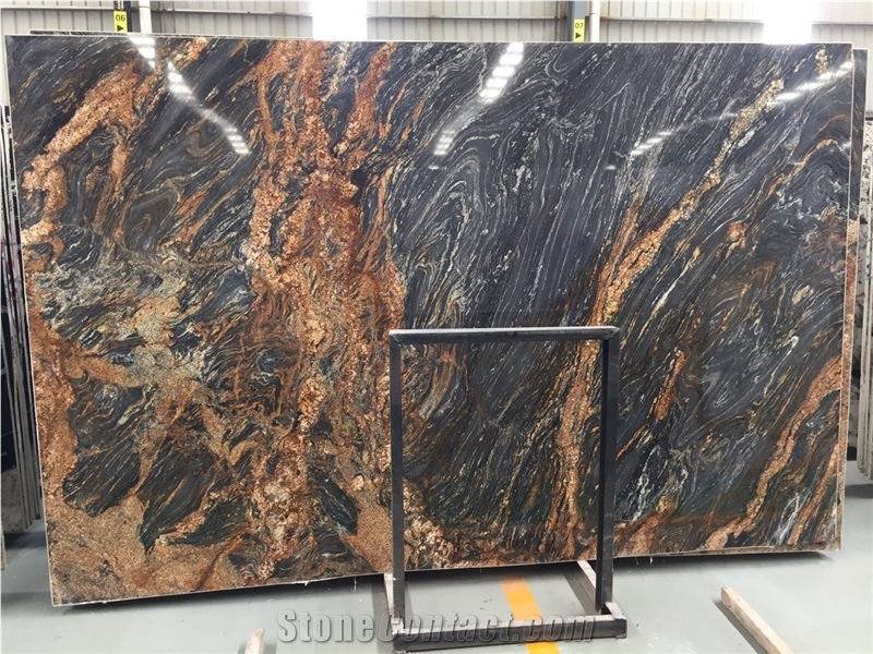 Magma Black Granite,Juparana Magma Gold Slab & Tile