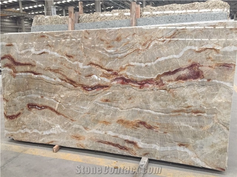 Nacarando Quartzite, Golden Quartzite Slab and Tiles, for Wall or Flooring Coverage