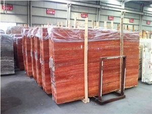 Red Travertine, Travertine Slabs or Tiles, for Wall or Flooring Coverage