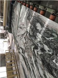 White Landscape Marble, Painting Marble, Marble Slabs & Tiles, for Wall and Flooring Coverage, China Marble