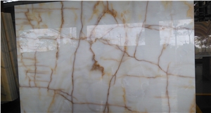 White Onyx, White Onix, Slab and Tiles, for Wall and Flooring Coverage, Quarry Owner
