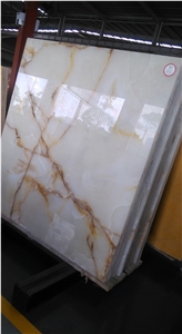 White Onyx, White Onyx, White Jade, Onyx, Slab or Tiles, for Wall or Flooring Coverage, Quarry Owner High Quality
