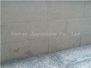 Honed Vratza Beige Limestone /Bulgaria Beige Limestone with "I" Shape Wall Covering