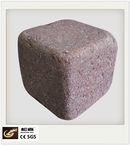 Granite Cube Stone / Red Porphyry Paving Stone,Chinese Red Natural Dayang Red Granite Whiskey Granite Cube Stone/Paving Stone