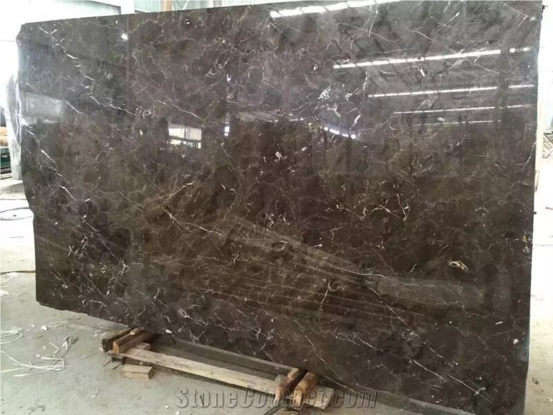 China Dark Emperador Marble Slabs 2400Mmx1200mm Up
