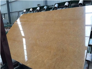 China Golden or Yellow Marble Slabs, Tiles, Cut to Size Panels in 80x80x1.8/2cm for Various Projects Pol. Brushed Etc. Quarry Owner and Good Price