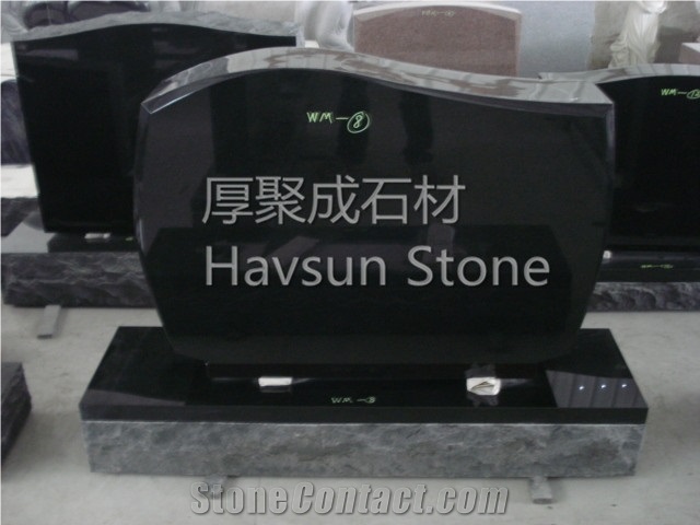 Imperial Red Granite Upright Monument Headstone for Us Market