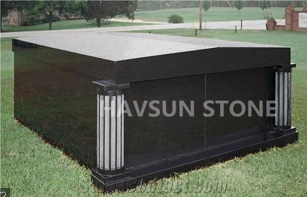 Us Style Crypt Mausoleum Bahama Blue Cemetery Mausoleum