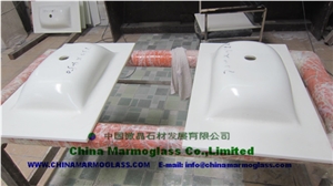 Marmo Glass Counter Basin