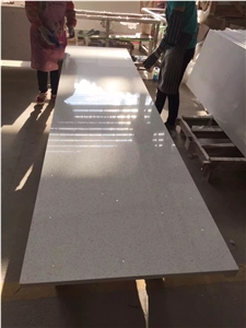 A New Friendly Surface Application Meterial for Worktop Quartz Stone Customized Products Like Receiption Desk with All Kinds Of Edge Profiles Standard Slab Sizes 3000*1400mm and 3200*1600mm