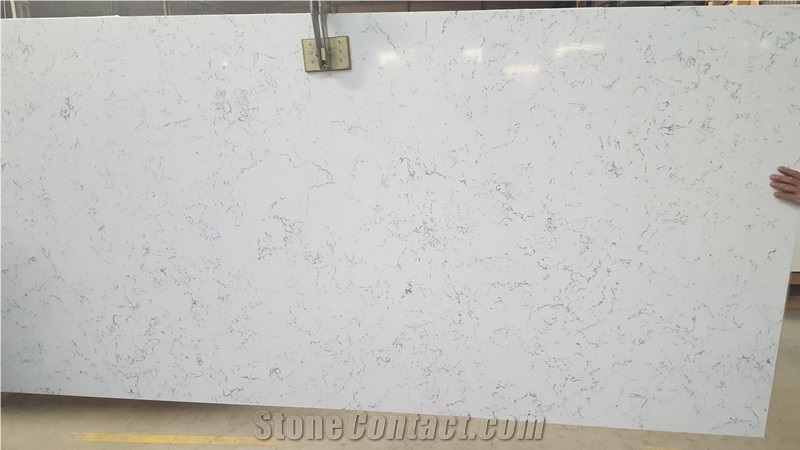 Carrara Quartz Stone Slabs,China Engineered Stone, Artificial Stone , Solid Surface Quartz Stone ,Caesarstone Quartz