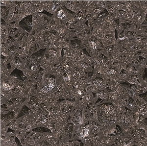 Crystal Shinning Dark Grey Quartz Stone Slabs & Tiles ,China Engineered Stone, Artificial Stone , Superior Quality Solid Surface Quartz Stone ,Caesarstone Quartz