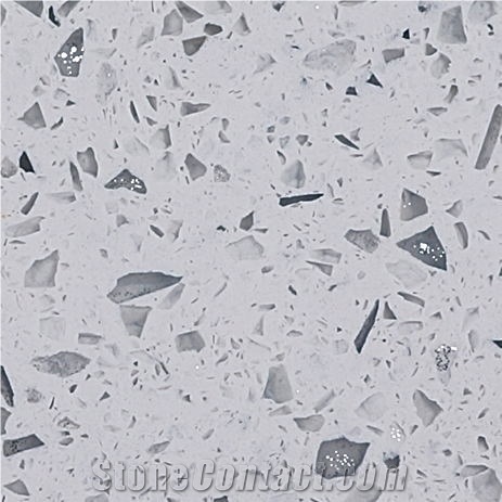 Silver Fleck Quartz Silver Diamond Quartz Stone From China