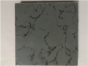 South Asia Grey Quartz Stone Slabs,China Engineered Stone, Vein Series Artificial Stone , Solid Surface Quartz Stone ,Caesarstone Quartz