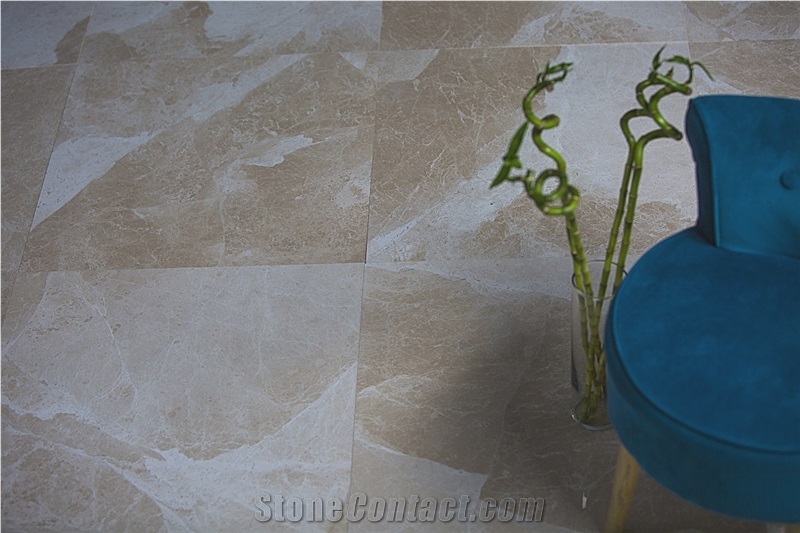 Natural Beige Polished Marble Tiles & Slabs, Floor Covering Tiles, Walling Tiles