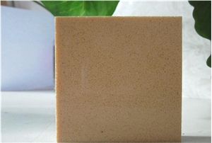 Beige Solid Surface Quartz Stone Tile & Slab Price
