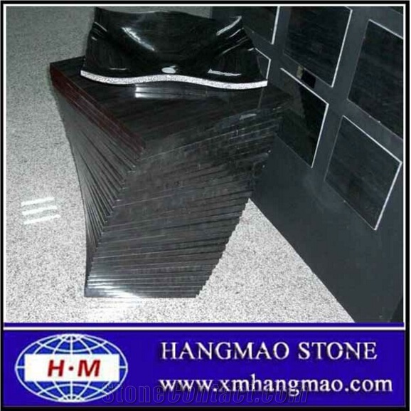Cheap Price Black Sandalwood Marble Pedestal Basins