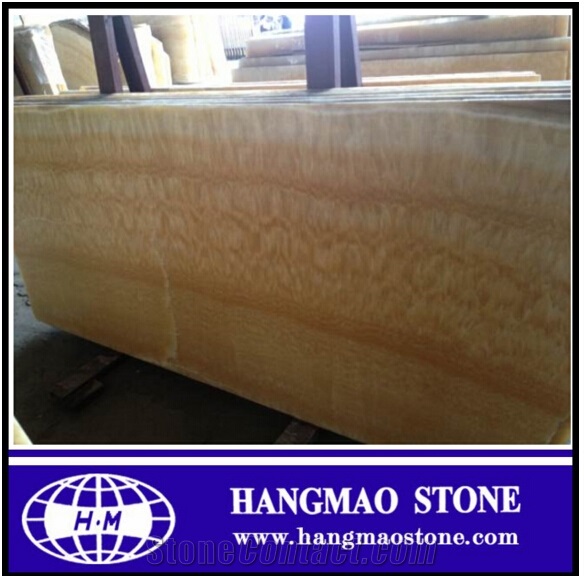 China Onyx with Own Blocks, China Yellow Onyx Slabs & Tiles