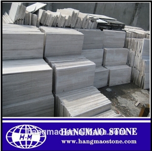 Grey Wood Marble Polishing Tiles for Flooring and Wall Cladding