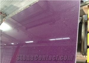Pure Purple Color Engineered Quartz Stone